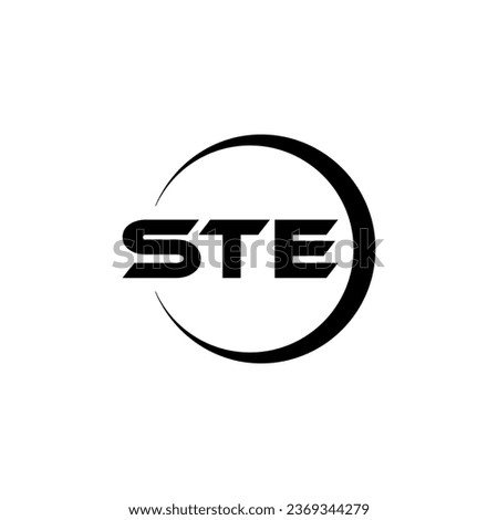 STE Letter Logo Design, Inspiration for a Unique Identity. Modern Elegance and Creative Design. Watermark Your Success with the Striking this Logo.