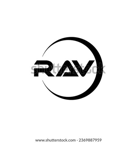 RAV Letter Logo Design, Inspiration for a Unique Identity. Modern Elegance and Creative Design. Watermark Your Success with the Striking this Logo.