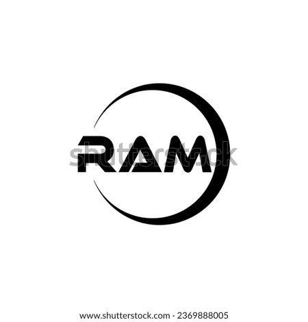 RAM Letter Logo Design, Inspiration for a Unique Identity. Modern Elegance and Creative Design. Watermark Your Success with the Striking this Logo.