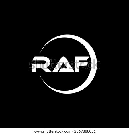 RAF Letter Logo Design, Inspiration for a Unique Identity. Modern Elegance and Creative Design. Watermark Your Success with the Striking this Logo.