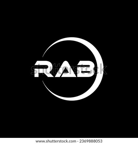 RAB Letter Logo Design, Inspiration for a Unique Identity. Modern Elegance and Creative Design. Watermark Your Success with the Striking this Logo.