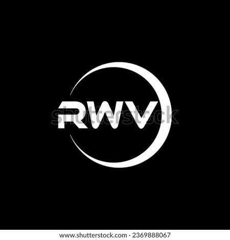 RWV Letter Logo Design, Inspiration for a Unique Identity. Modern Elegance and Creative Design. Watermark Your Success with the Striking this Logo.