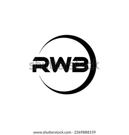 RWB Letter Logo Design, Inspiration for a Unique Identity. Modern Elegance and Creative Design. Watermark Your Success with the Striking this Logo.
