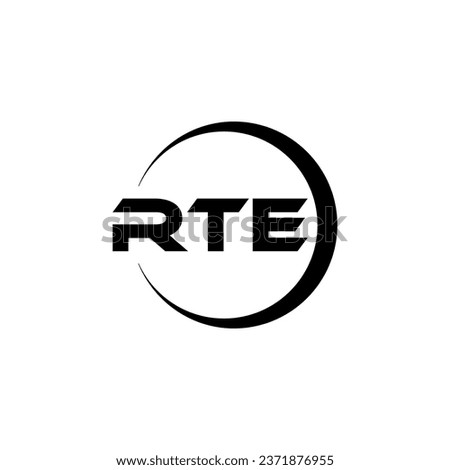 RTE Letter Logo Design, Inspiration for a Unique Identity. Modern Elegance and Creative Design. Watermark Your Success with the Striking this Logo.