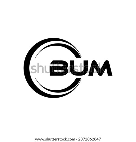 BUM Logo Design, Inspiration for a Unique Identity. Modern Elegance and Creative Design. Watermark Your Success with the Striking this Logo.