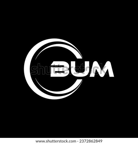 BUM Logo Design, Inspiration for a Unique Identity. Modern Elegance and Creative Design. Watermark Your Success with the Striking this Logo.