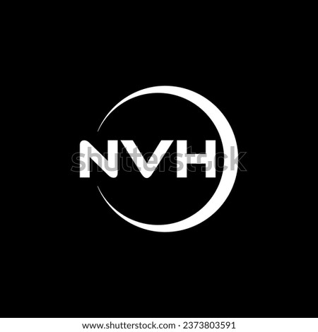 NVH Letter Logo Design, Inspiration for a Unique Identity. Modern Elegance and Creative Design. Watermark Your Success with the Striking this Logo.