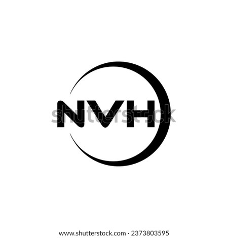 NVH Letter Logo Design, Inspiration for a Unique Identity. Modern Elegance and Creative Design. Watermark Your Success with the Striking this Logo.