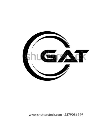 GAT Logo Design, Inspiration for a Unique Identity. Modern Elegance and Creative Design. Watermark Your Success with the Striking this Logo.