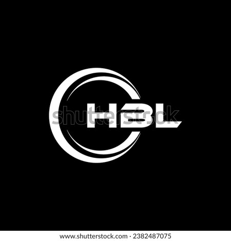 HBL Logo Design, Inspiration for a Unique Identity. Modern Elegance and Creative Design. Watermark Your Success with the Striking this Logo.