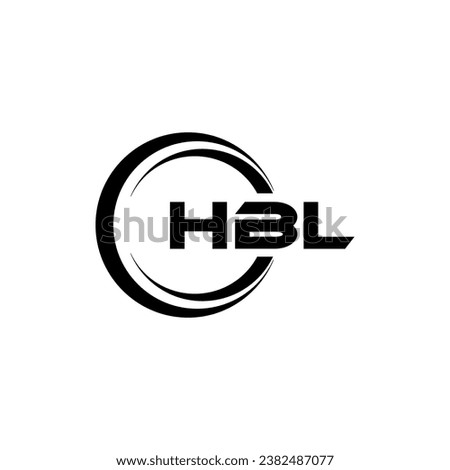 HBL Logo Design, Inspiration for a Unique Identity. Modern Elegance and Creative Design. Watermark Your Success with the Striking this Logo.