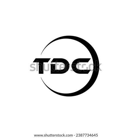 TDC Letter Logo Design, Inspiration for a Unique Identity. Modern Elegance and Creative Design. Watermark Your Success with the Striking this Logo.