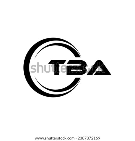 TBA Letter Logo Design, Inspiration for a Unique Identity. Modern Elegance and Creative Design. Watermark Your Success with the Striking this Logo.