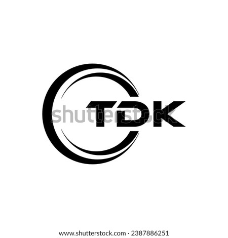TDK Letter Logo Design, Inspiration for a Unique Identity. Modern Elegance and Creative Design. Watermark Your Success with the Striking this Logo.