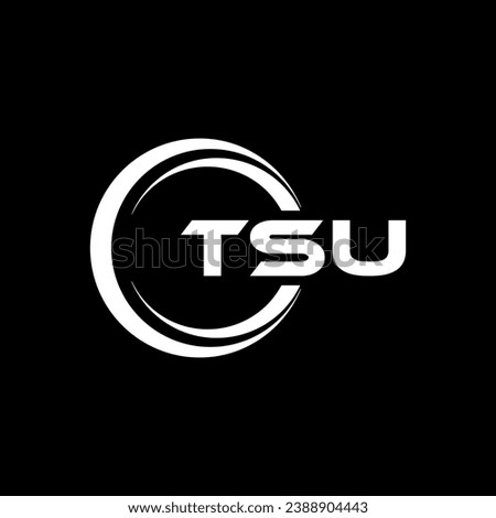 TSU Letter Logo Design, Inspiration for a Unique Identity. Modern Elegance and Creative Design. Watermark Your Success with the Striking this Logo.