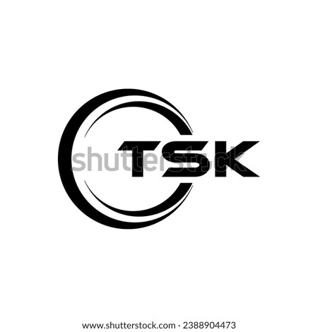 TSK Letter Logo Design, Inspiration for a Unique Identity. Modern Elegance and Creative Design. Watermark Your Success with the Striking this Logo.