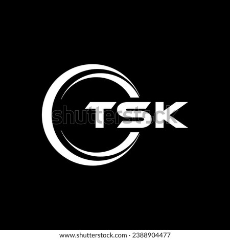 TSK Letter Logo Design, Inspiration for a Unique Identity. Modern Elegance and Creative Design. Watermark Your Success with the Striking this Logo.