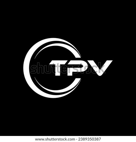 TPV Letter Logo Design, Inspiration for a Unique Identity. Modern Elegance and Creative Design. Watermark Your Success with the Striking this Logo.