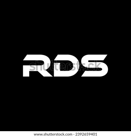 RDS Letter Logo Design, Inspiration for a Unique Identity. Modern Elegance and Creative Design. Watermark Your Success with the Striking this Logo.