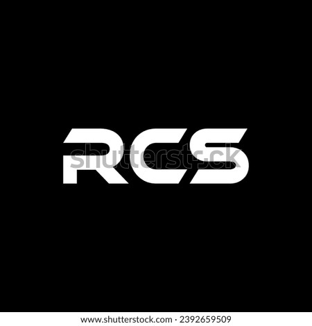 RCS Letter Logo Design, Inspiration for a Unique Identity. Modern Elegance and Creative Design. Watermark Your Success with the Striking this Logo.