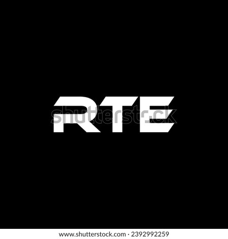 RTE Letter Logo Design, Inspiration for a Unique Identity. Modern Elegance and Creative Design. Watermark Your Success with the Striking this Logo.