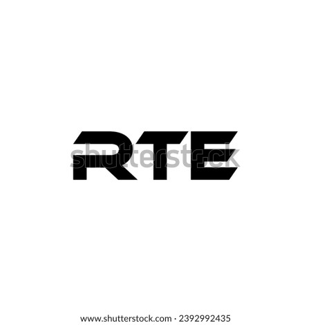 RTE Letter Logo Design, Inspiration for a Unique Identity. Modern Elegance and Creative Design. Watermark Your Success with the Striking this Logo.