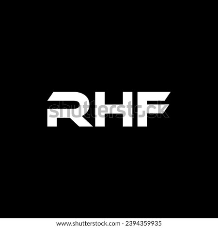 RHF Letter Logo Design, Inspiration for a Unique Identity. Modern Elegance and Creative Design. Watermark Your Success with the Striking this Logo.