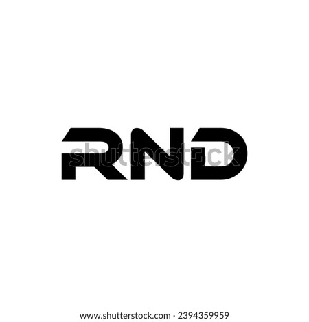 RND Letter Logo Design, Inspiration for a Unique Identity. Modern Elegance and Creative Design. Watermark Your Success with the Striking this Logo.