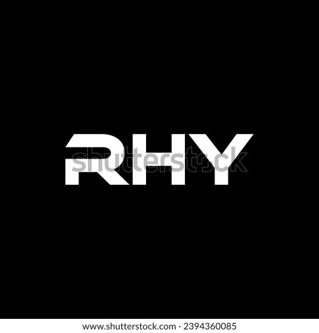 RHY Letter Logo Design, Inspiration for a Unique Identity. Modern Elegance and Creative Design. Watermark Your Success with the Striking this Logo.