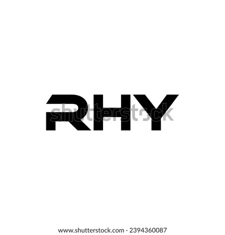 RHY Letter Logo Design, Inspiration for a Unique Identity. Modern Elegance and Creative Design. Watermark Your Success with the Striking this Logo.