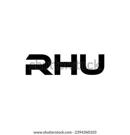 RHU Letter Logo Design, Inspiration for a Unique Identity. Modern Elegance and Creative Design. Watermark Your Success with the Striking this Logo.