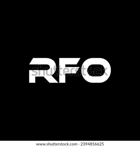 RFO Letter Logo Design, Inspiration for a Unique Identity. Modern Elegance and Creative Design. Watermark Your Success with the Striking this Logo.