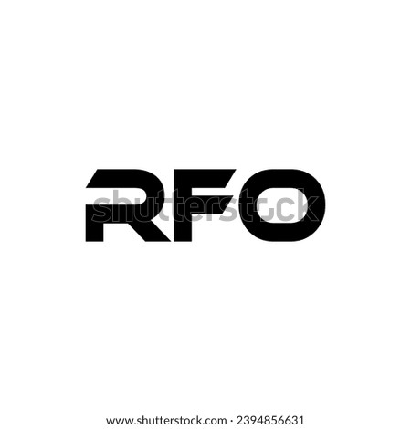 RFO Letter Logo Design, Inspiration for a Unique Identity. Modern Elegance and Creative Design. Watermark Your Success with the Striking this Logo.