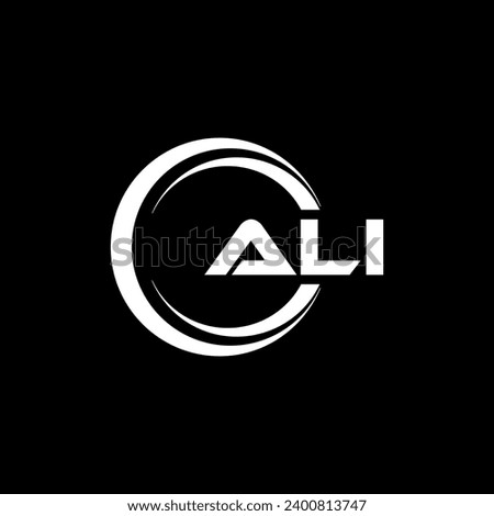 ALI Letter Logo Design, Inspiration for a Unique Identity. Modern Elegance and Creative Design. Watermark Your Success with the Striking this Logo.