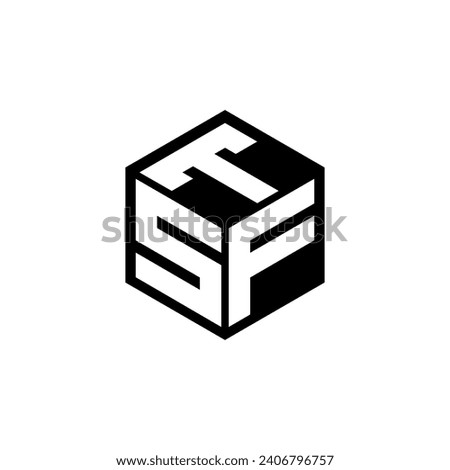 SFT letter logo design with white background in illustrator. Vector logo, calligraphy designs for logo, Poster, Invitation, etc.