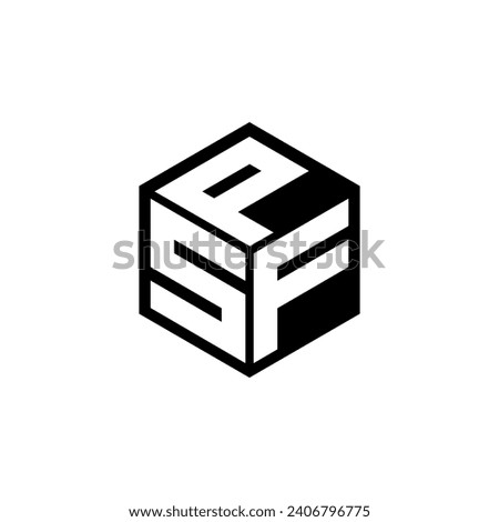 SFP letter logo design with white background in illustrator. Vector logo, calligraphy designs for logo, Poster, Invitation, etc.