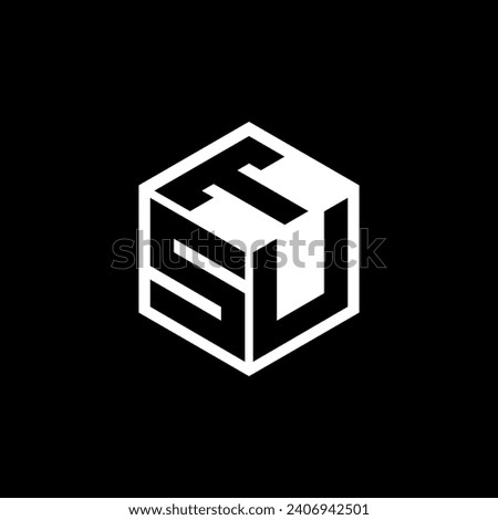 SUT letter logo design with black background in illustrator. Vector logo, calligraphy designs for logo, Poster, Invitation, etc.