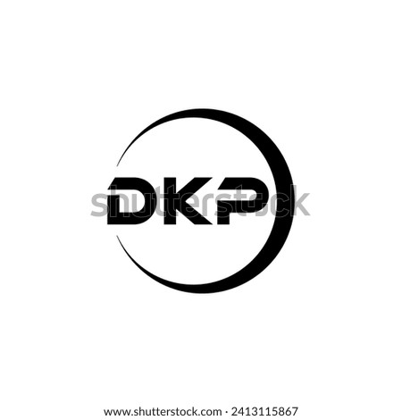 DKP Letter Logo Design, Inspiration for a Unique Identity. Modern Elegance and Creative Design. Watermark Your Success with the Striking this Logo.