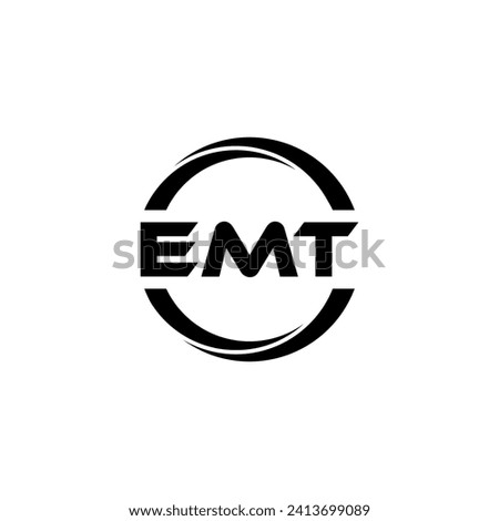 EMT Letter Logo Design, Inspiration for a Unique Identity. Modern Elegance and Creative Design. Watermark Your Success with the Striking this Logo.