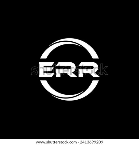 ERR Letter Logo Design, Inspiration for a Unique Identity. Modern Elegance and Creative Design. Watermark Your Success with the Striking this Logo.
