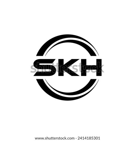 SKH Letter Logo Design, Inspiration for a Unique Identity. Modern Elegance and Creative Design. Watermark Your Success with the Striking this Logo.