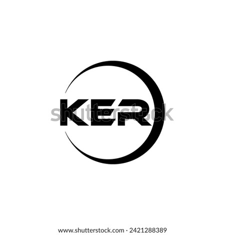 KER Letter Logo Design, Inspiration for a Unique Identity. Modern Elegance and Creative Design. Watermark Your Success with the Striking this Logo.