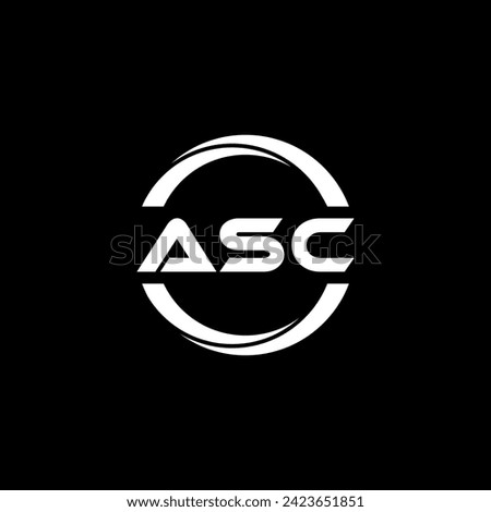 ASC Letter Logo Design, Inspiration for a Unique Identity. Modern Elegance and Creative Design. Watermark Your Success with the Striking this Logo.