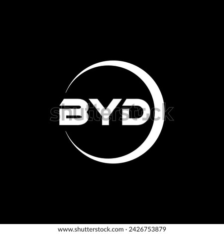 BYD Letter Logo Design, Inspiration for a Unique Identity. Modern Elegance and Creative Design. Watermark Your Success with the Striking this Logo.
