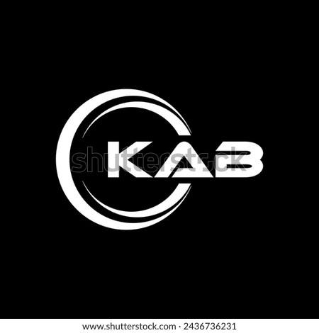 KAB Letter Logo Design, Inspiration for a Unique Identity. Modern Elegance and Creative Design. Watermark Your Success with the Striking this Logo.