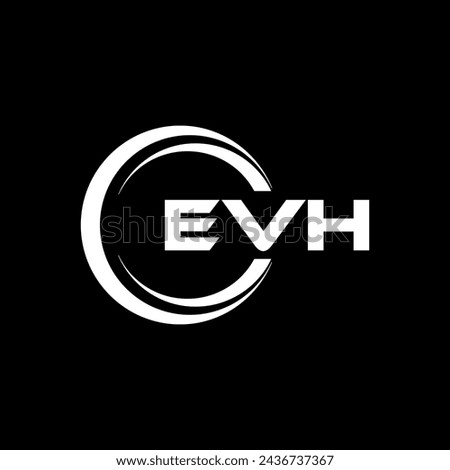 EVH Letter Logo Design, Inspiration for a Unique Identity. Modern Elegance and Creative Design. Watermark Your Success with the Striking this Logo.
