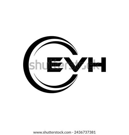 EVH Letter Logo Design, Inspiration for a Unique Identity. Modern Elegance and Creative Design. Watermark Your Success with the Striking this Logo.