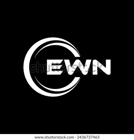 EWN Letter Logo Design, Inspiration for a Unique Identity. Modern Elegance and Creative Design. Watermark Your Success with the Striking this Logo.