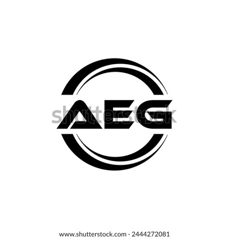 AEG Letter Logo Design, Inspiration for a Unique Identity. Modern Elegance and Creative Design. Watermark Your Success with the Striking this Logo.