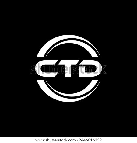 CTD Letter Logo Design, Inspiration for a Unique Identity. Modern Elegance and Creative Design. Watermark Your Success with the Striking this Logo.